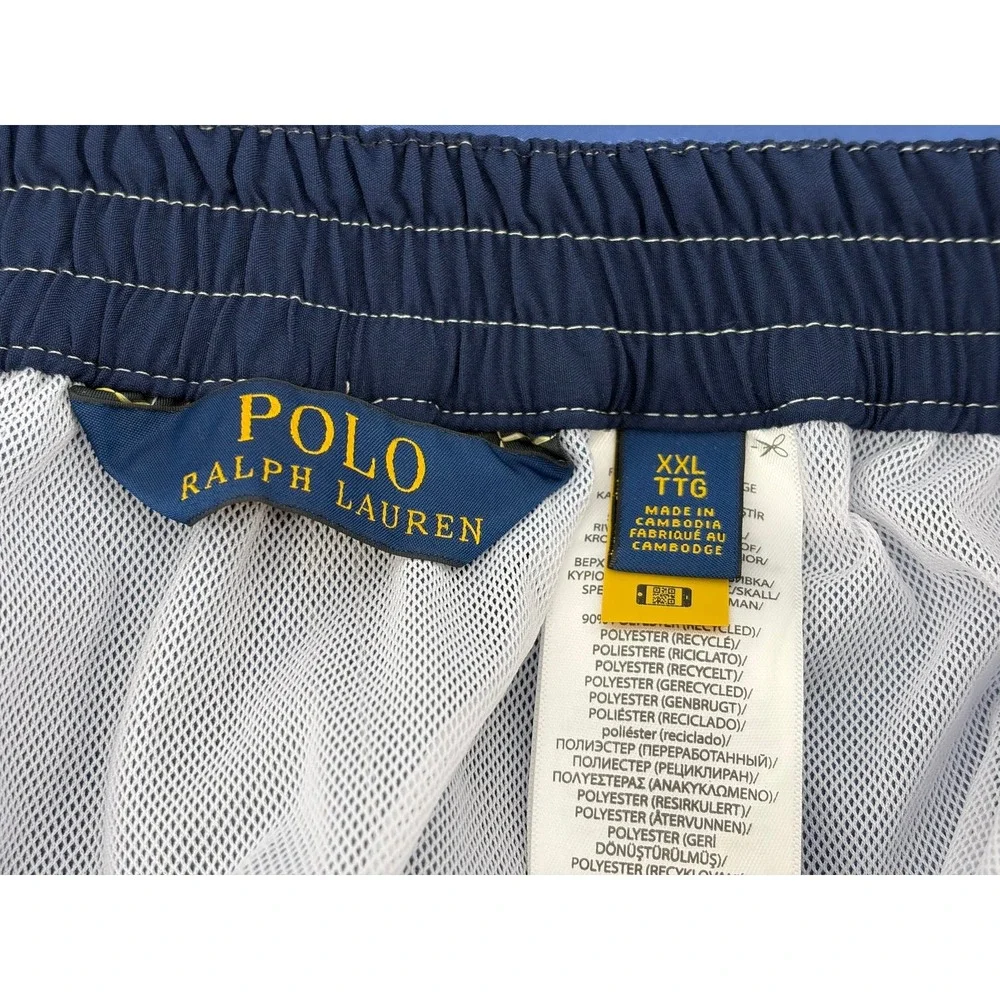 Polo Ralph Lauren Swimming Trunks W/Drawstring, Lined, Blue, Men's Size XXL